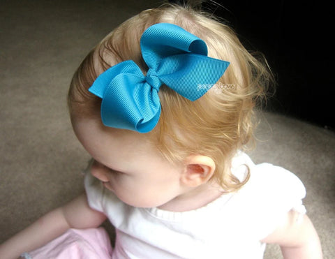 White Satin Bow Headband for Big Girls – PoppyBows