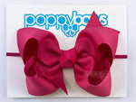 pink baby headband with large bow