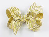 gold hair bow for baby girl