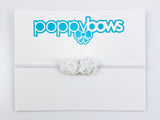 baby headbands white flowers small