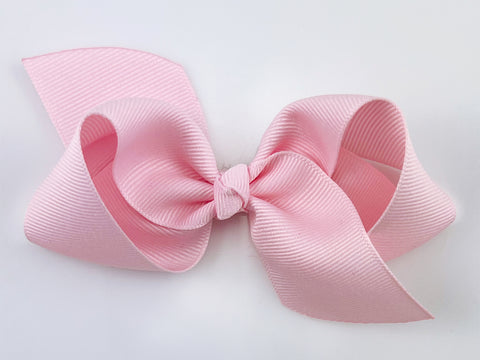baby pink hair bow for girls