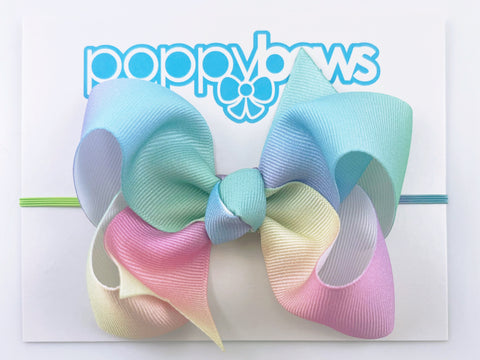 Pastel Ombré 4 inch Baby Girl’s Bow Headband