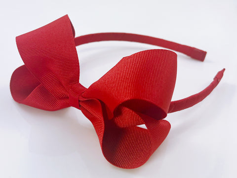 Red Bow Headband