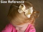 White 3 inch Baby Bow Headband