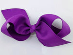 purple hair bows for baby girl