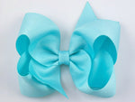 blue hair bow