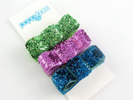 3 Pack Glitter Baby Hair Clips