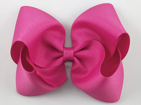 raspberry rose pink girls 5 inch hair bow