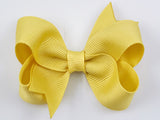 banana yellow baby girl 3 inch hair bow