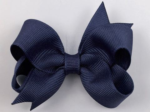 Navy Blue 3 Inch Hair Bow