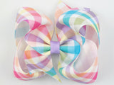 gingham hair bow