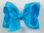 blue hair bow