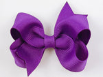 bright purple baby girl 3 inch hair bow