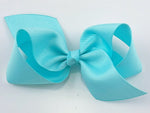 teal blue hair bow