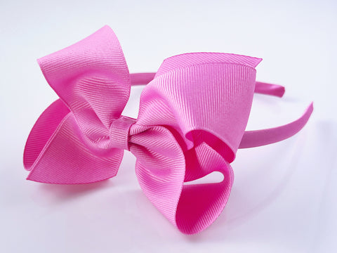 Pixie Pink Bow Headband