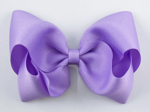 lavender light purple 5 inch girls hair bow