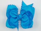 blue hair bows for girls