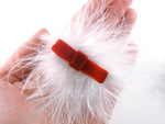 santa baby girl hair bow