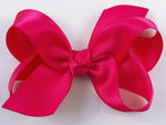 Bright Pink Satin 3" Hair Bow