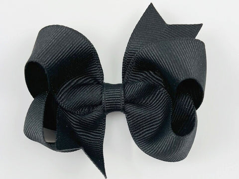 black baby girl 3 inch hair bow