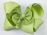 light green hair bow