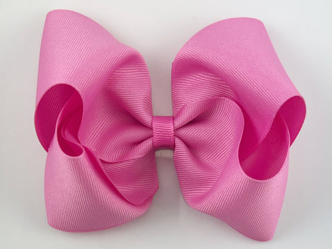pixie bubblegum pink girls hair bow 5 inch
