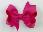 pink 3 inch baby girl hair bows