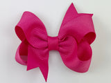 pink 3 inch baby girl hair bows