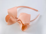 Peach Bow Headband