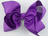 purple hair bow for girls