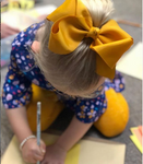 Pumpkin Spice 6 inch Hair Bow