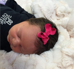 White Mini Hair Bow