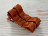 rust burnt orange hair clips for baby girl
