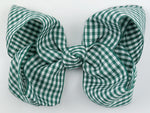 dark green hair bow