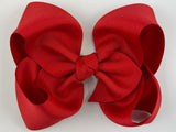 red 5 inch hair bow
