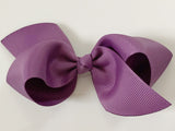 dusty dark purple hair bow for baby girl