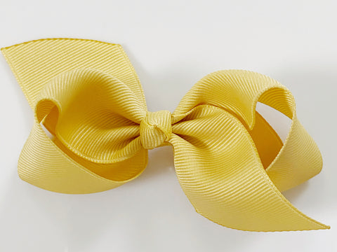 yellow hair bow for baby girl