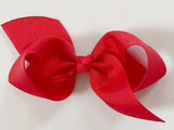 bright red hair bow for baby girl
