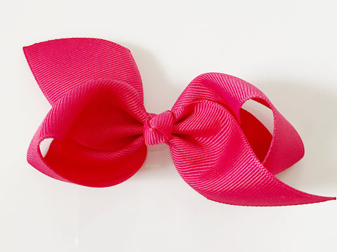 bright pink hair bows for girls