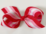 valentines day hair bow for girls