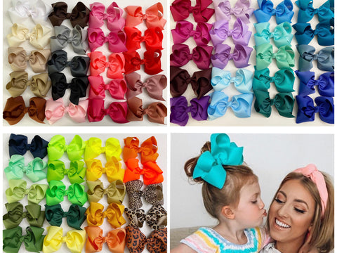 hair bow bundles for girls extra large