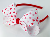 valentine's day heart headband for big girls