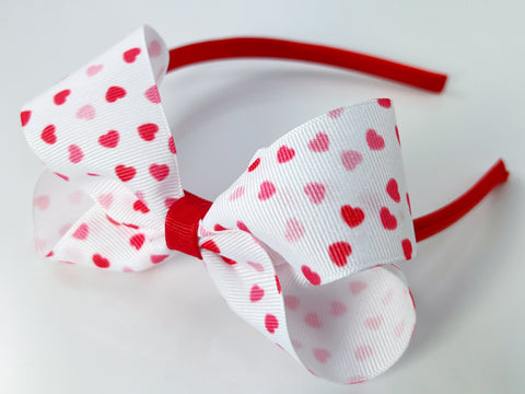 valentine's day heart headband for big girls