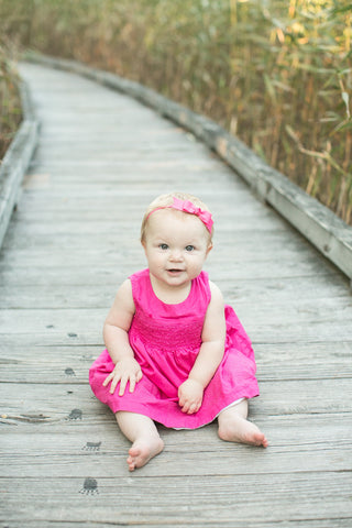 pink baby girl headbands with bow