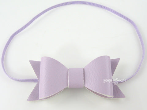 light purple baby bow headband