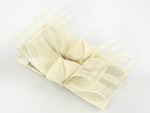 baby girl hair bow clips in sheer ivory cream