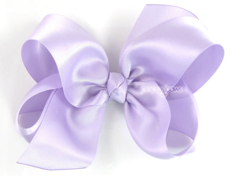 lavender light purple satin hair bow