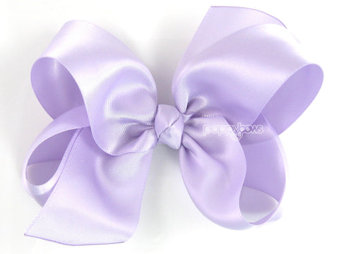 lavender light purple satin hair bow