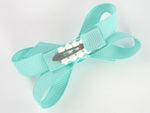 Aqua Blue Mini Hair Bow