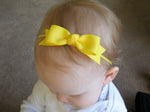yellow baby bow headband